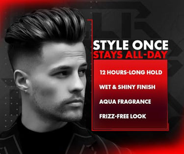 Urbangabru Hair Comb Aqua Wax (260 ML) & Natural Red Onion Shampoo (200 GM) - Mens Grooming Combo Kit